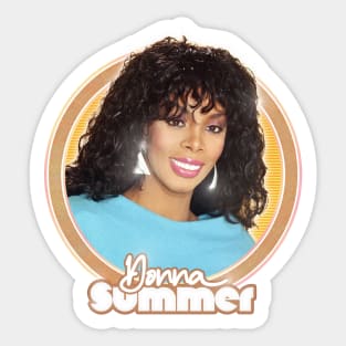 Donna Summer -- Retro Style Fan Art Design Sticker